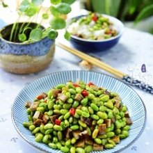 毛豆米炒鲜虾仁