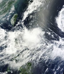 热带低压 卫星云图