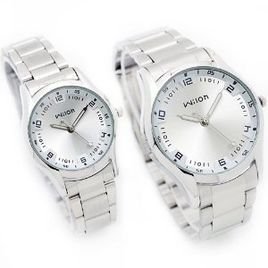 wilon威龙手表韩版时尚情侣手表960白色一对