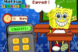 海绵宝宝数学测验小游戏