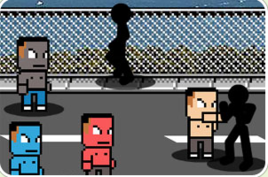 四人暴打火柴人