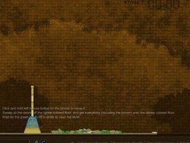 清扫树叶和烟头