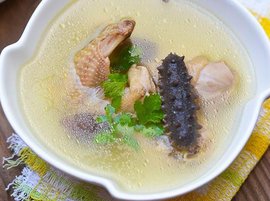 土鸡海参汤