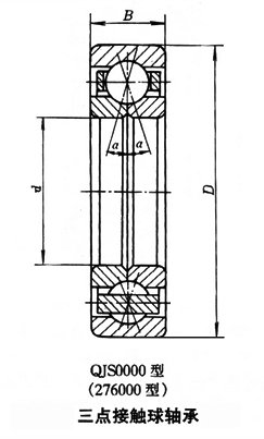 三点接触球轴承,