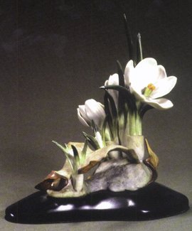 瓷塑水仙花