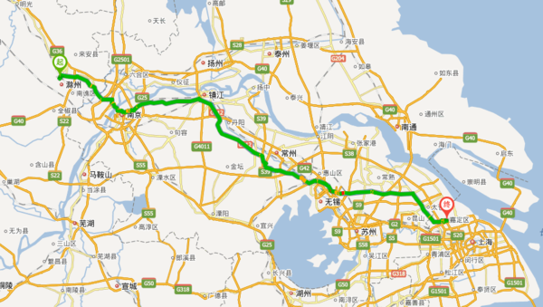 滁州到上海嘉定区国道地图_360问答