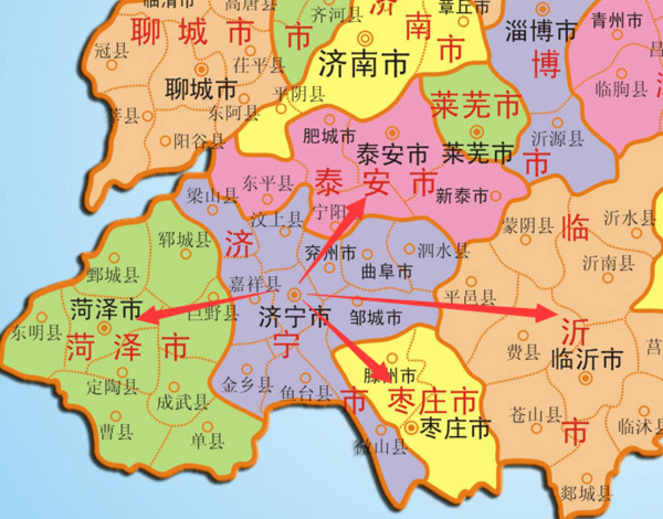 济宁市相邻的山东省的四个地级市_360问答