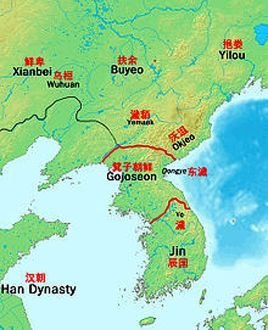 联合土著居民建立的"箕氏侯国",被认为定都在大同江流域今平壤一带